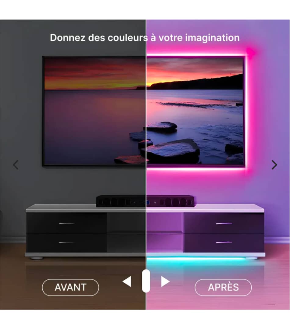 Bande lumineuse LED multicolore