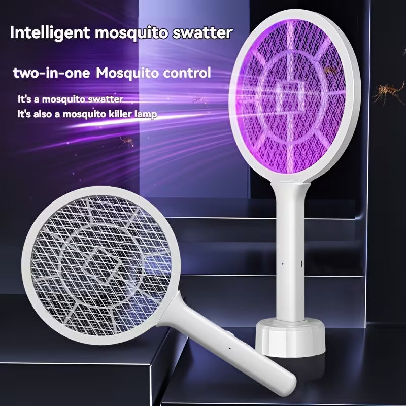 Raquette &amp; Lampe Anti-Moustiques 2-en-1